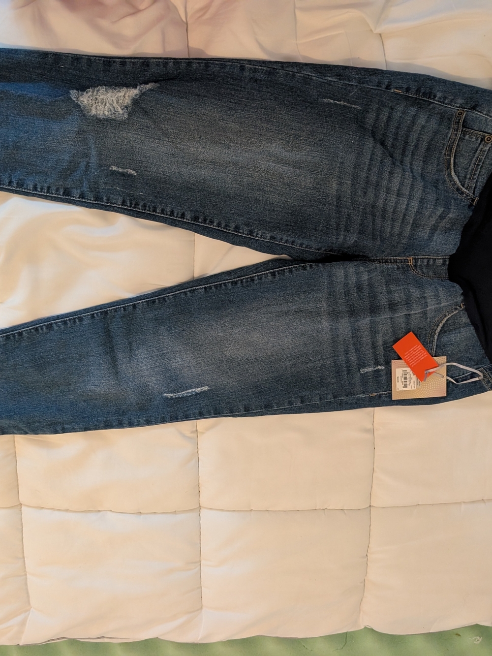 NEW a:glow Maternity Jeans in Dark Blue Wash Size XS